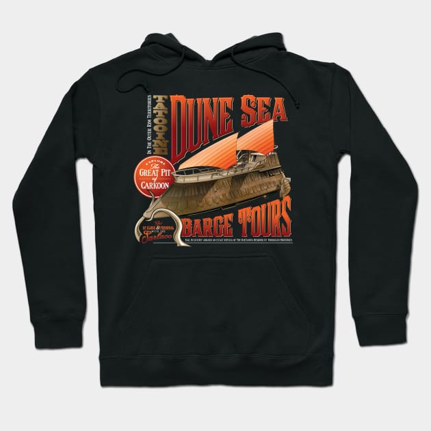 Dune Sea Sail Barge Tours Hoodie by MikesTeez